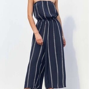 Silence + Noise Urban Outfitters Striped Jumpsuit